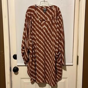 Worthington Brown Tan Dolman Sleeve Blouse